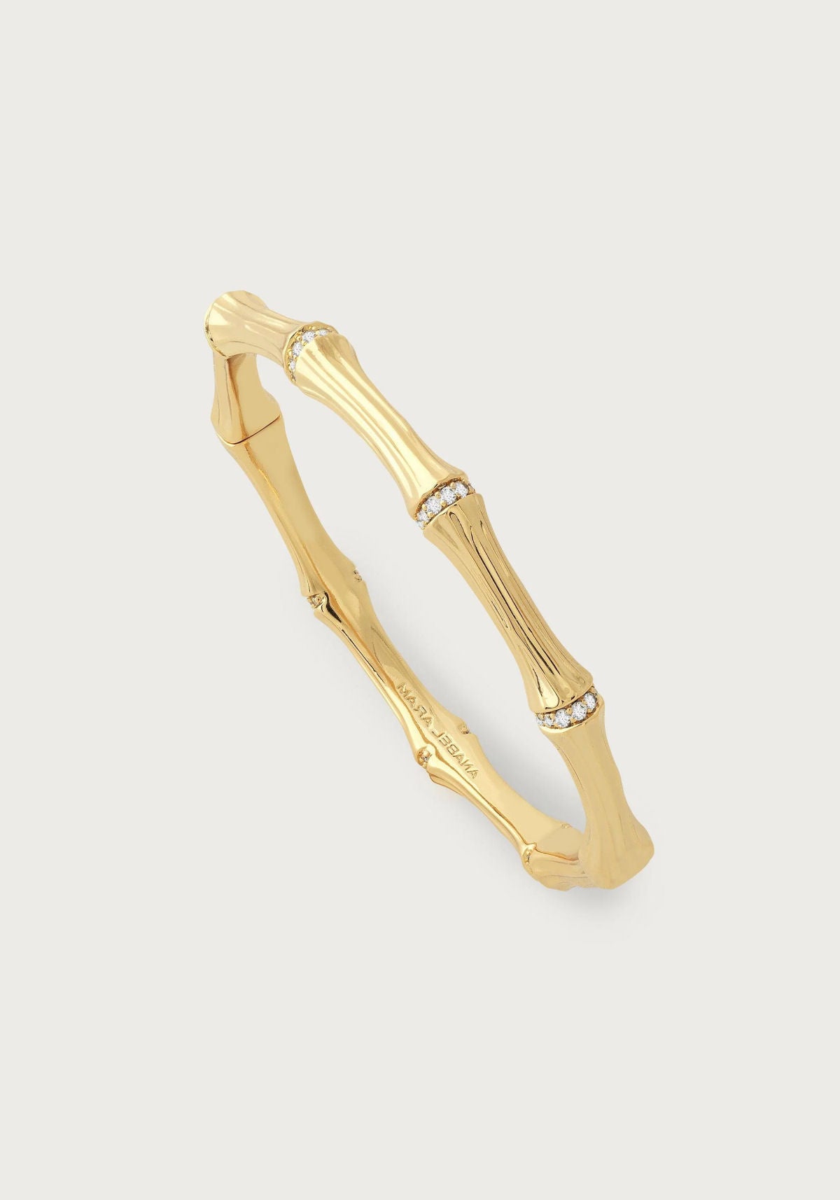 Bamboo Hinged Bangle by Anabel Aram