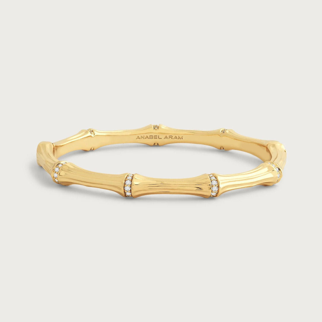 Bamboo Hinged Bangle by Anabel Aram