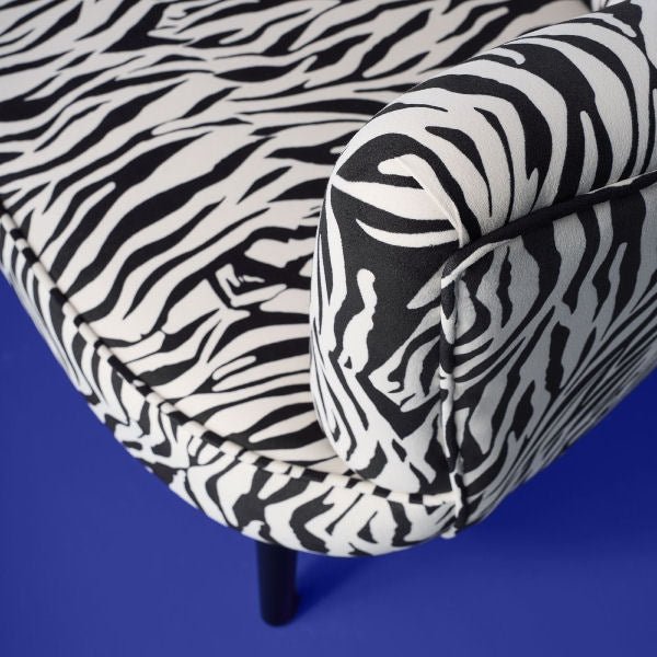 Schwarz-weißer Sessel Zebra, Wild Life Kollektion – |VESIMI Design