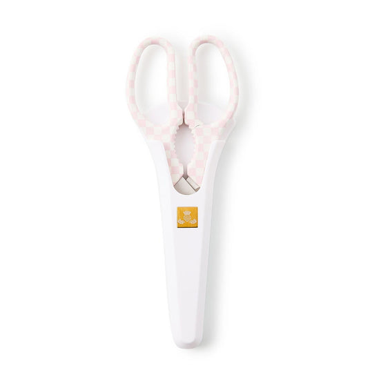 Pink & White Check Kitchen Shears by MacKenzie-Childs