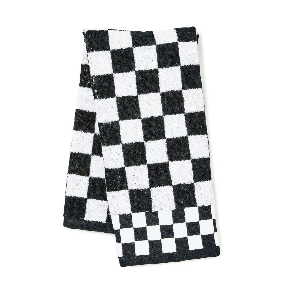 Black Check Hand Towel MacKenzie-Childs