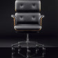 Armadillo Luxury Black Office Armchair / Genuine Italian Leather