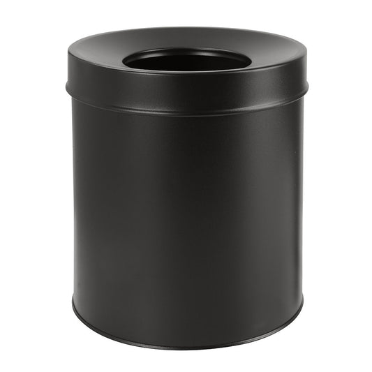 Matt Black Iron Room Bin 7.5 l