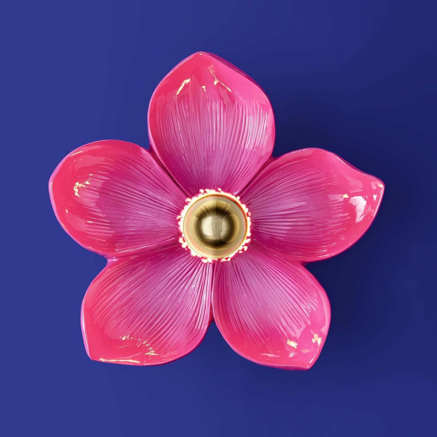 Magenta Bloom Flower Wall Light by Werns