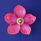 Magenta Bloom Flower Wall Light by Werns