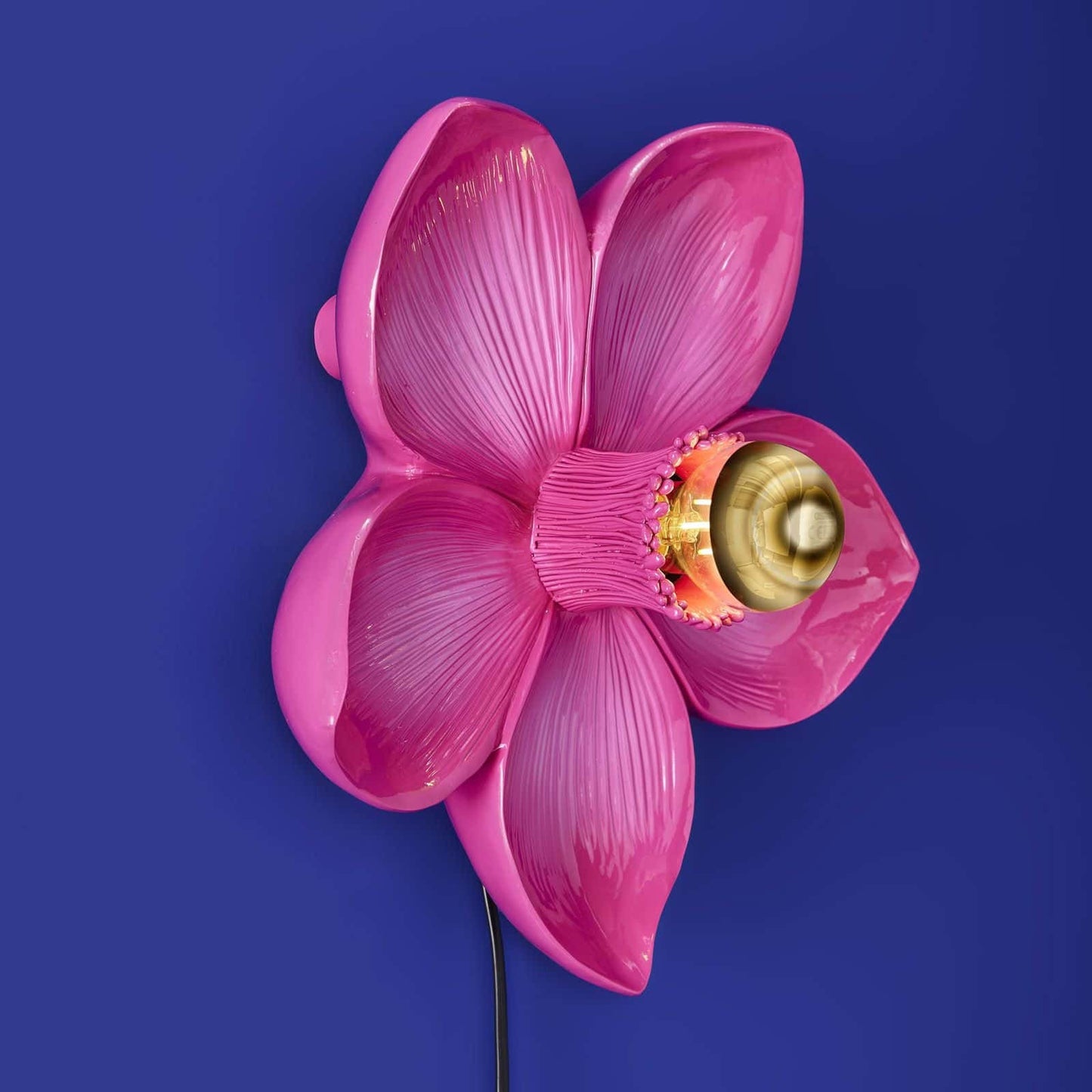 Magenta Bloom Flower Wall Light by Werns