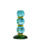 Blue Fancy Christmas Crystal Glass Candle Holder