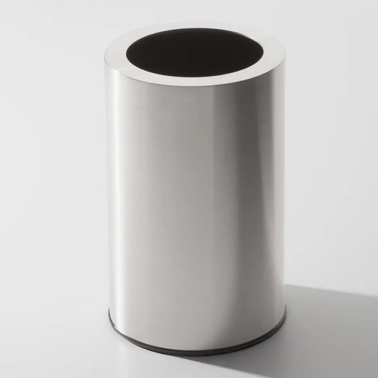 Brushed Stainless Steel Room Paper Bin by Decor Walther 7L