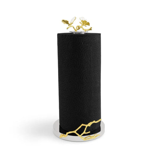 Butterfly Gingko Gold Paper Towel Holder by Michael Aram