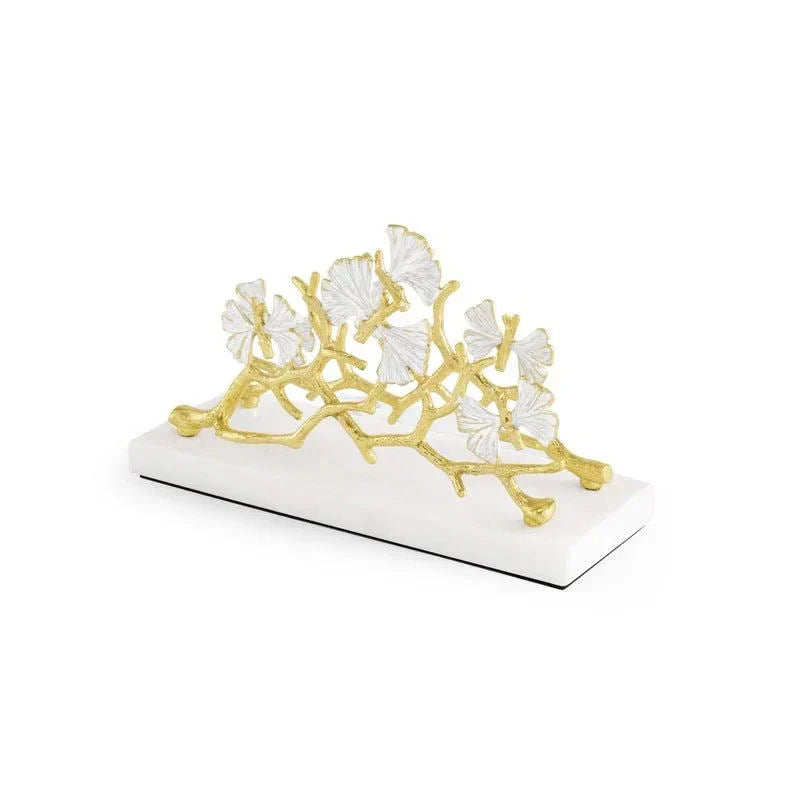 Butterfly Gingko Gold Vertical Napkin Holder by Michael Aram