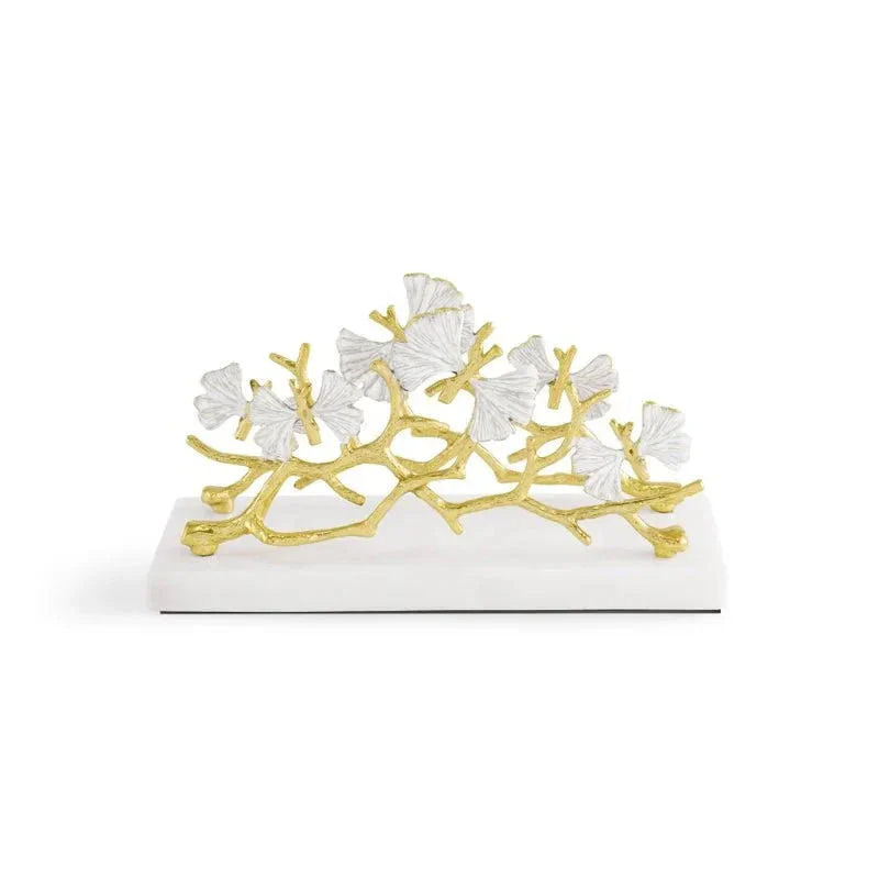 Butterfly Gingko Gold Vertical Napkin Holder by Michael Aram