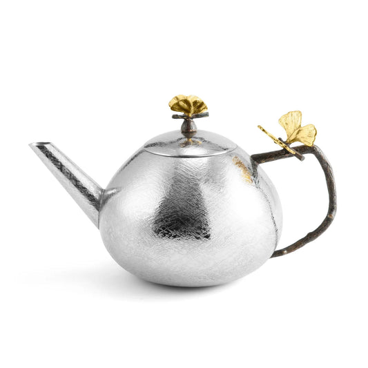 Butterfly Ginkgo Round Teapot by Michael Aram