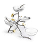 Butterfly Ginkgo Triple Bowl Set with Spoons by Michael Aram