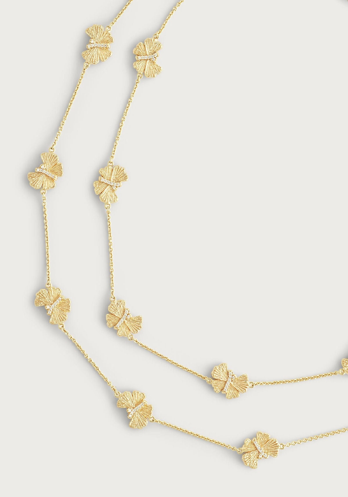 Butterfly Long Station Necklace by Anabel Aram