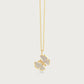 Butterfly White Pavé Small Necklace by Anabel Aram