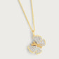 Butterfly White Pavé Small Necklace by Anabel Aram