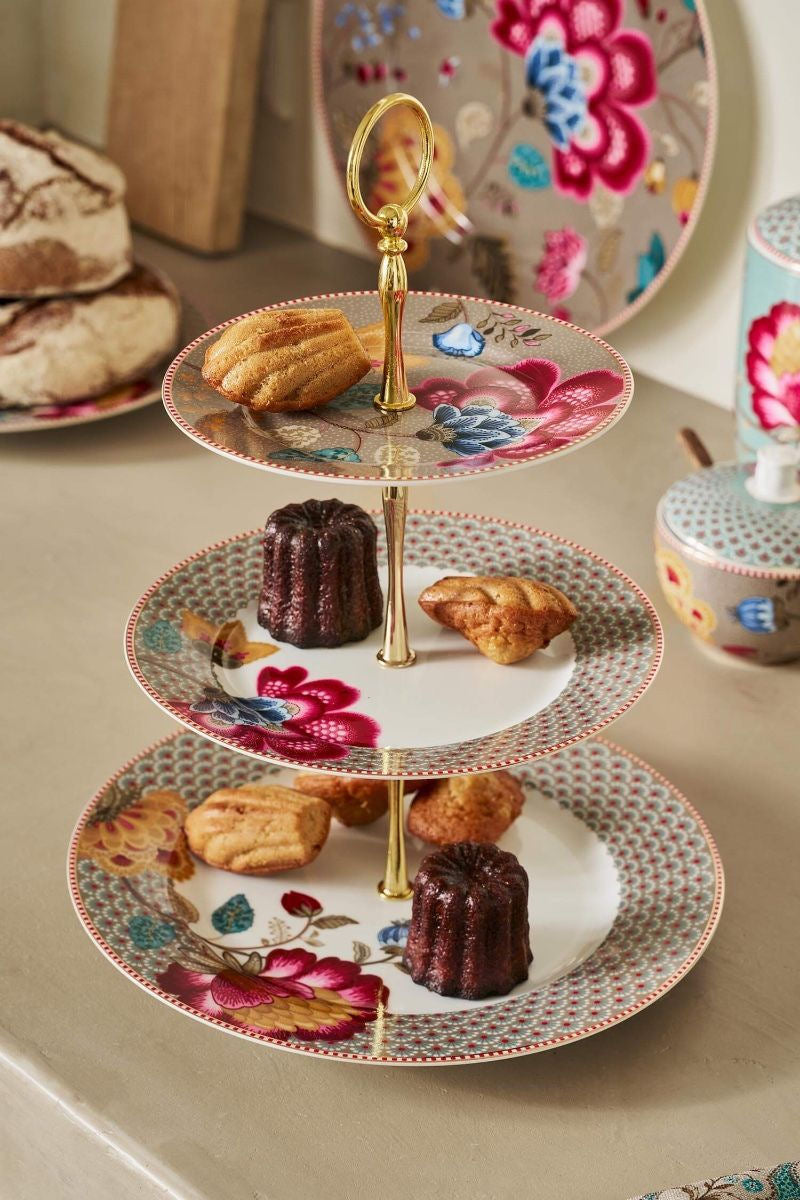 Three-Tier Stand Blooming Tales Fantasy Khaki - Pip Studio