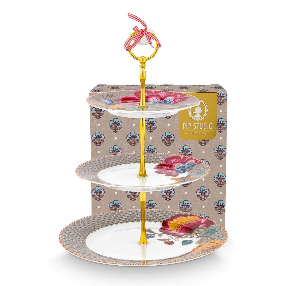 Three-Tier Stand Blooming Tales Fantasy Khaki - Pip Studio