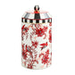 Cardinal Toile Canister by MacKenzie - Childs - |VESIMI Design| Luxury Bathrooms and Home Decor