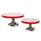 Cardinal Toile Small Pedestal Platter - |VESIMI Design| Luxury Bathrooms and Home Decor