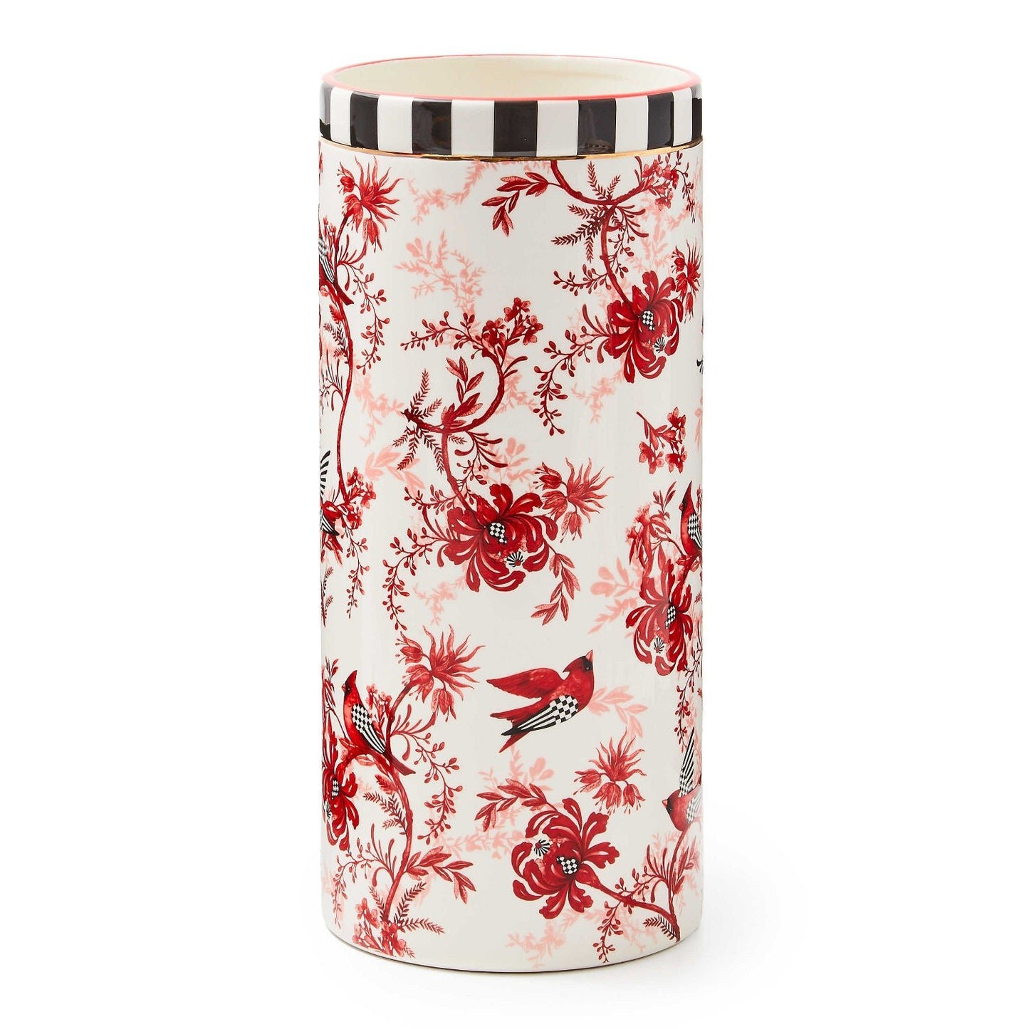 Cardinal Toile Tall Vase - |VESIMI Design| Luxury Bathrooms and Home Decor