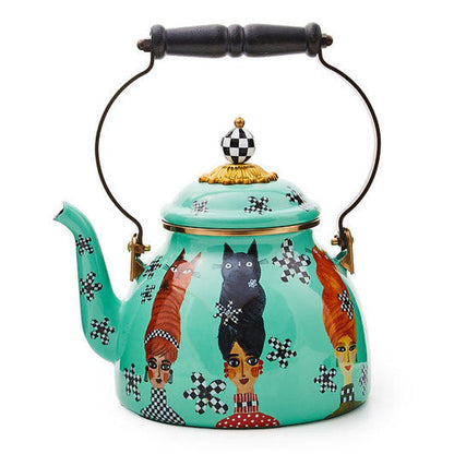 Cat Lady 2 Quart Tea Kettle - 2024 Limited Edition - |VESIMI Design| Luxury Bathrooms and Home Decor