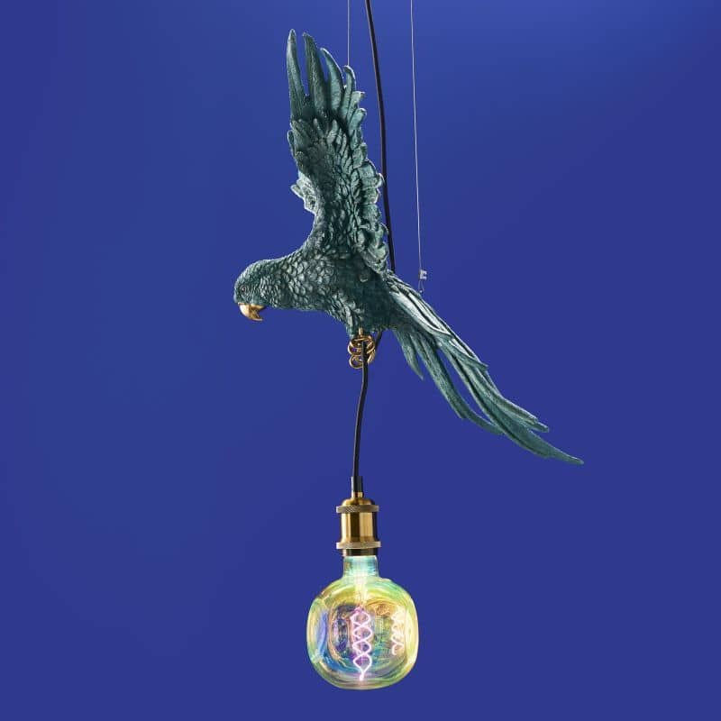 Green Ceiling Lamp Parrot Percy