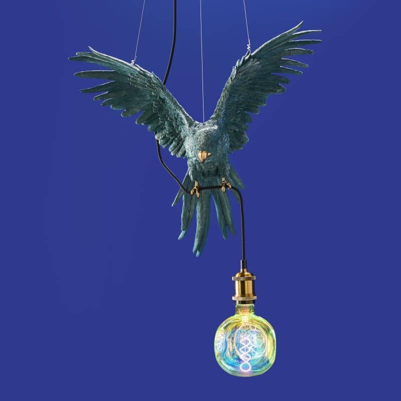 Green Ceiling Lamp Parrot Percy