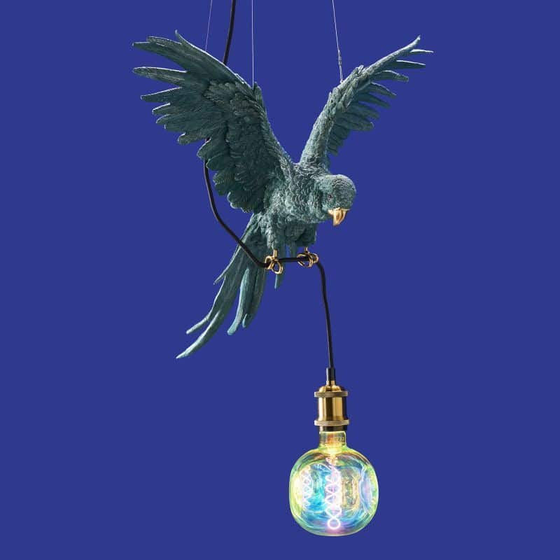 Green Ceiling Lamp Parrot Percy