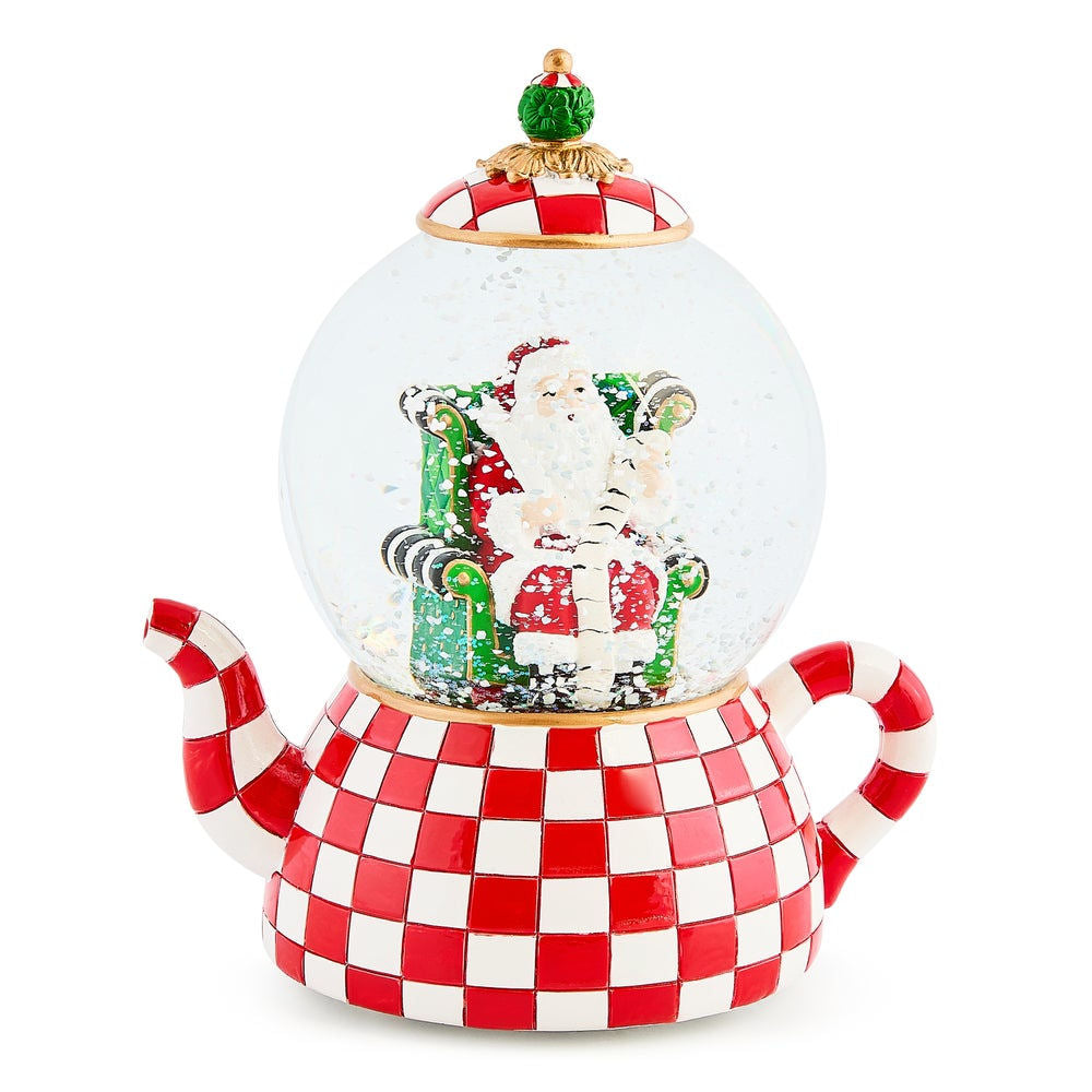 Check It Out Teapot Snow Globe MacKenzie-Childs