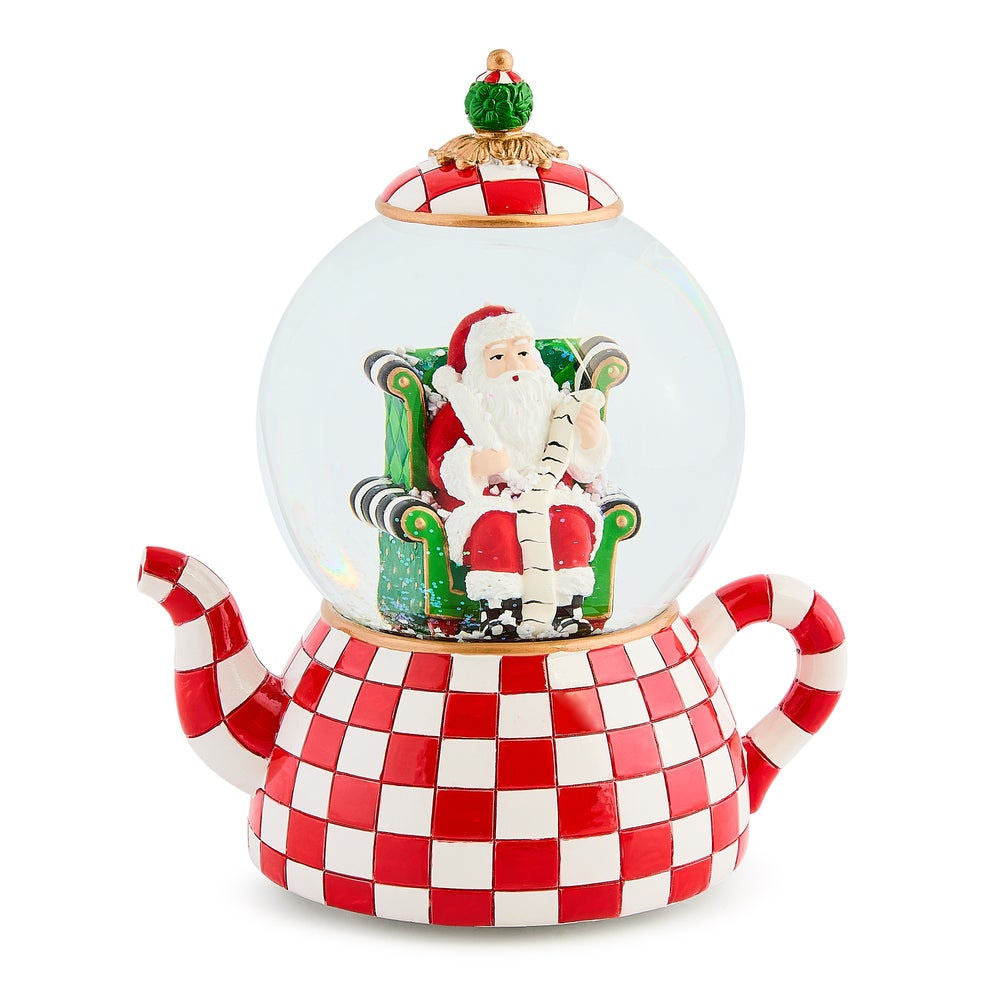 Check It Out Teapot Snow Globe MacKenzie-Childs
