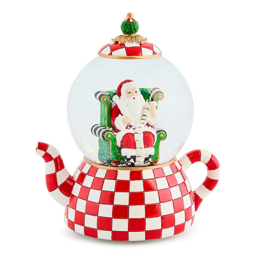 Check It Out Teapot Snow Globe MacKenzie-Childs