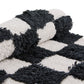 Checkerboard Black Bath Rug MacKenzie-Childs