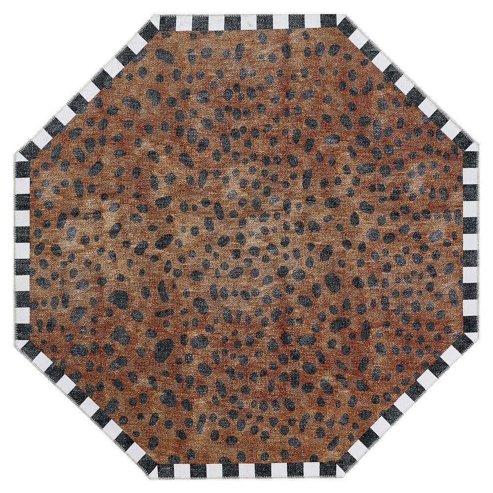 MacKenzie-Childs Cheetah 6' Octagon Washable Rug