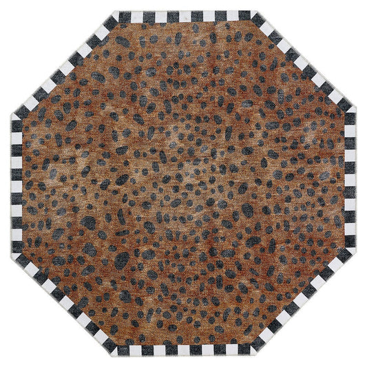MacKenzie-Childs Cheetah 6' Octagon Washable Rug