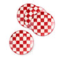 Cherry Check Appetizer Plates, Set of 4 by MacKenzie-Childs