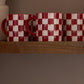 Cherry Check Mugs, Set of 4 by MacKenzie-Childs