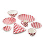 Cherry Check Salad Plates, Set of 4 by MacKenzie-Childs