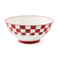 Cherry Check Serving Bowl by MacKenzie-Childs