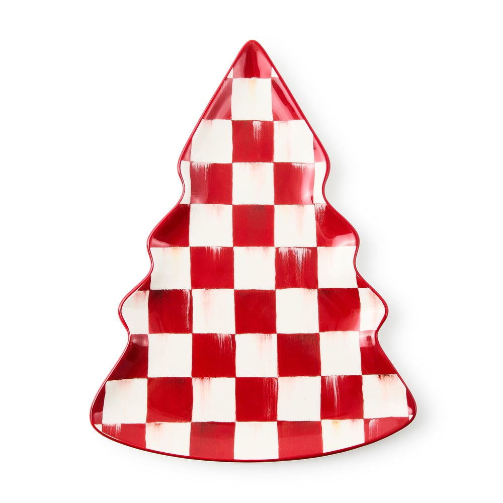 Cherry Check Tree Dish by MacKenzie-Childs