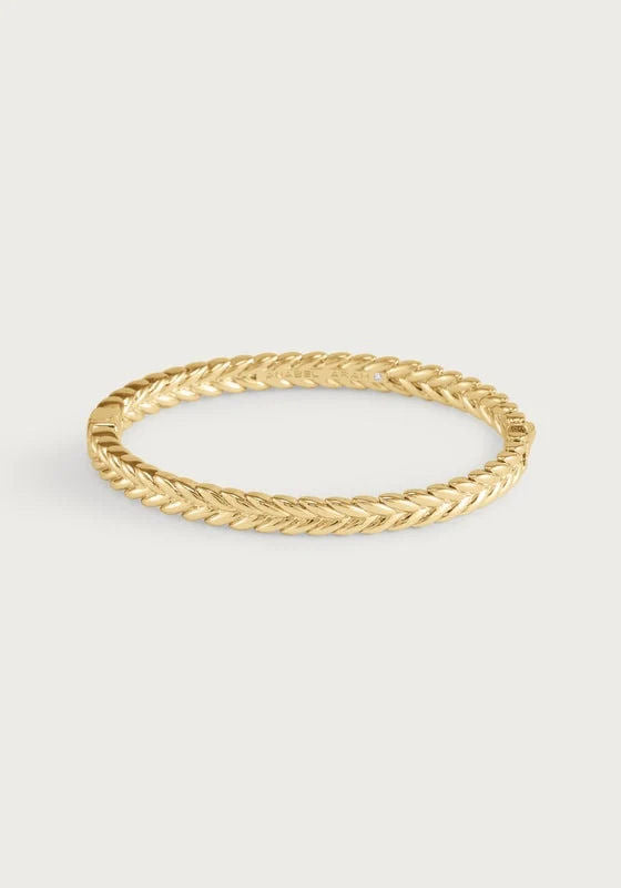 Cheval Braid Hinged Bangle - Thin by Anabel Aram