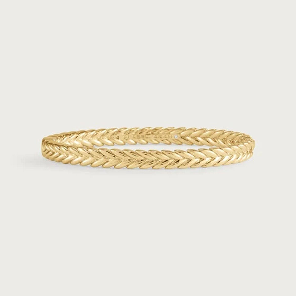 Cheval Braid Hinged Bangle - Thin by Anabel Aram
