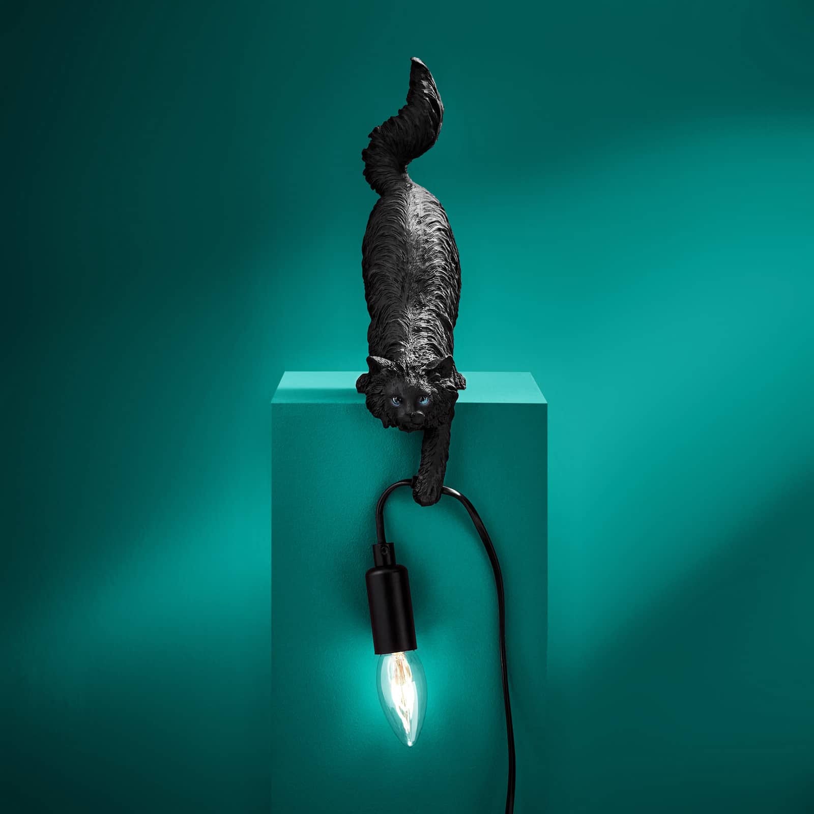 Chichi Black Cat Table Lamp - |VESIMI Design| Luxury Bathrooms and Home Decor