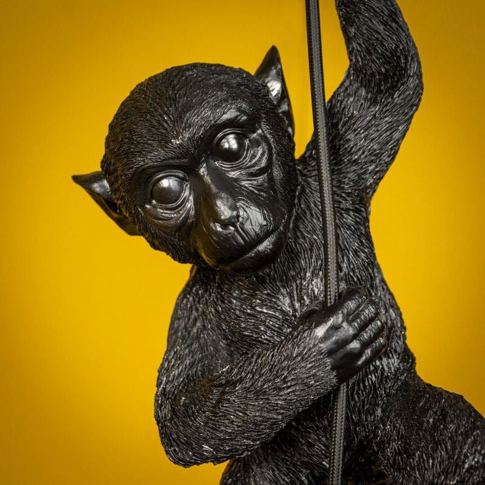 Chip the Monkey Ceiling Lamp, Black - |VESIMI Design|