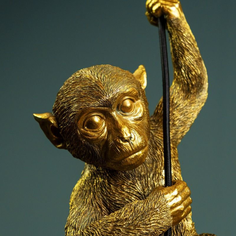 Chip the Monkey Ceiling Lamp, Gold - |VESIMI Design| Luxury Bathrooms and Home Decor