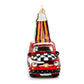 Christmas Shopping Car Glass Ornament by MacKenzie-Childs