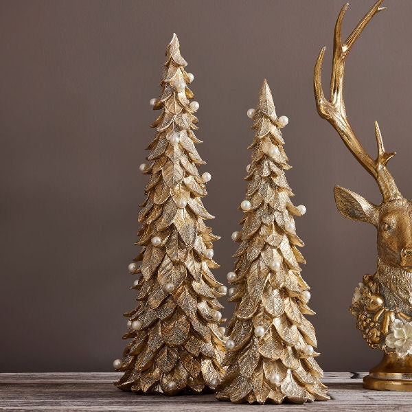 Decorative Leaf Pearl Tree by Werns - Small (38cm)