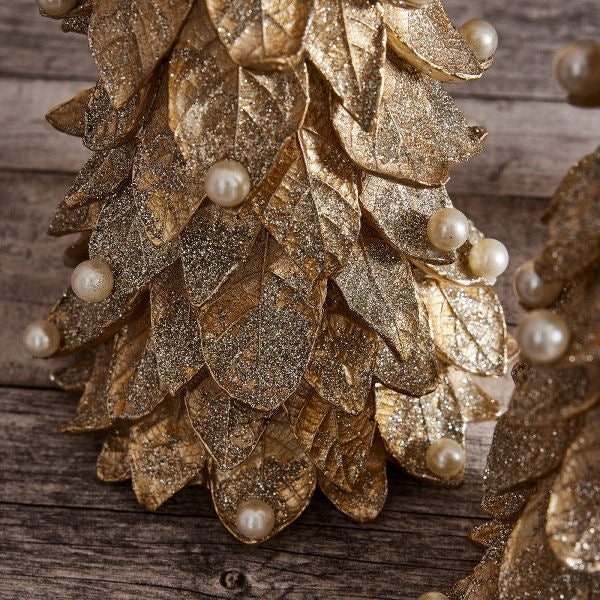 Decorative Leaf Pearl Tree by Werns - Small (38cm)