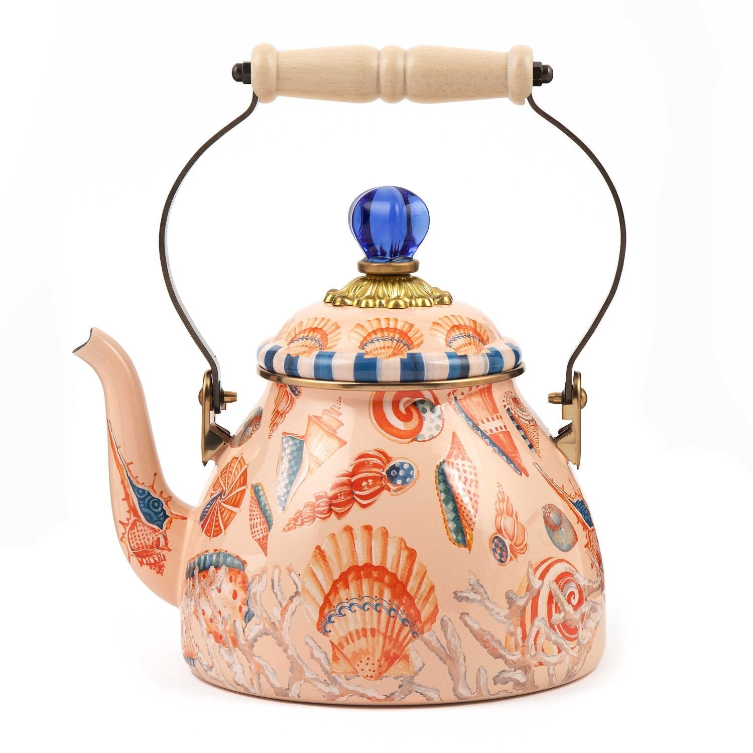 Tea Shell Iconic Enamel Tea Kettles by MacKenzie-Childs – |VESIMI Design|