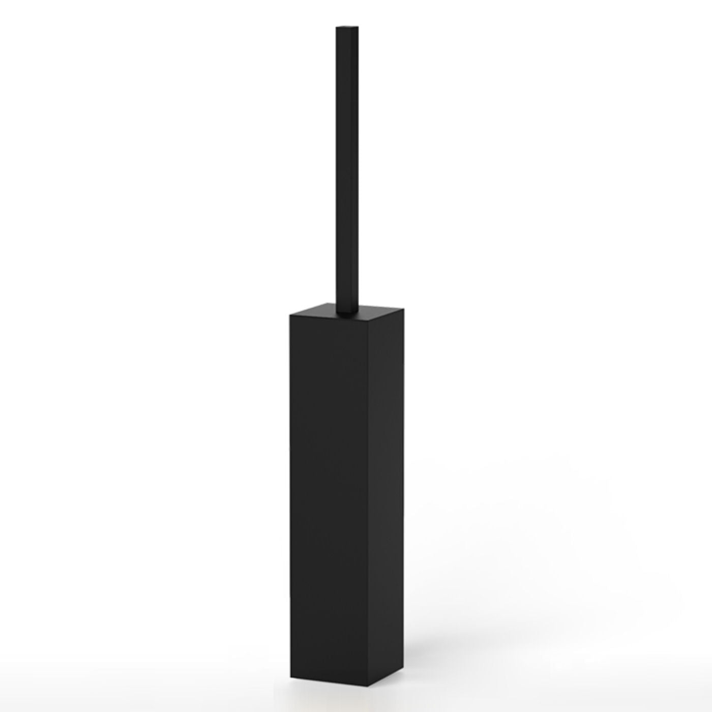 Corner Matt Black Standing Toilet Brush Holder by Decor Walther - |VESIMI Design| Luxury Bathrooms and Home Decor